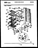 SYSTEM AND ELECTRICAL PARTS Diagram and Parts List for TFU17M6AW1  Tappan Freezer