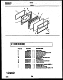 DOOR PARTS Diagram and Parts List for 32-1039-23-09  Tappan Range