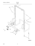 FRAME Diagram and Parts List for FDR252RBS2  Frigidaire Dishwasher