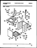 CABINET PARTS Diagram and Parts List for LA272AXW1  Frigidaire Washer