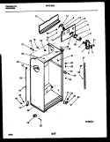CABINET PARTS Diagram and Parts List for KRT21GRAW0  Kelvinator Refrigerator