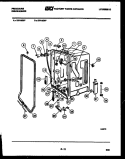 TUB AND FRAME PARTS Diagram and Parts List for DW1800FH  Frigidaire Dishwasher