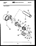 BLOWER AND DRIVE PARTS Diagram and Parts List for DE7400PW0  Frigidaire Dryer
