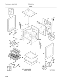 BODY Diagram and Parts List for XFEF3000LWA  Frigidaire Range