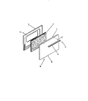 OVEN DOOR, PANELS Diagram and Parts List for GC34BCL0  Frigidaire Range