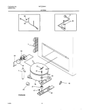FREEZER Diagram and Parts List for WFC25M4HW1  Westinghouse Freezer
