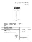 COVER Diagram and Parts List for GFU21M4GW2  Gibson Freezer