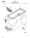 CABINET / CONTROL / SHELVES Diagram and Parts List for FFC07M5CW1  Frigidaire Freezer