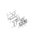 CONSOLE PANEL Diagram and Parts List for RG26CL0  Frigidaire Range