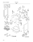 BODY Diagram and Parts List for FFEF3013LMD  Frigidaire Range
