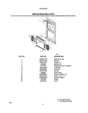 WINDOW MOUNTING PARTS Diagram and Parts List for FAC054J7A4  Frigidaire Air Conditioner