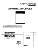 COVER Diagram and Parts List for MDB110LGW0  Frigidaire Dishwasher