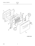 Part Location Diagram of 318009041 Frigidaire PANEL