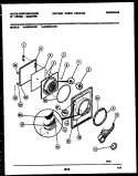 DOOR PARTS Diagram and Parts List for DE640ADW1  Frigidaire Dryer