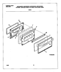DOOR Diagram and Parts List for MGF334BGBC  Frigidaire Range