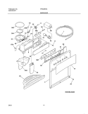 ICE & WATER DISPENSER Diagram and Parts List for FRS26R4AW1  Frigidaire Refrigerator