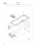 CABINET Diagram and Parts List for WFC07M3HW1  Westinghouse Freezer