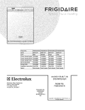 COVER Diagram and Parts List for FGBD2431KF1  Frigidaire Dishwasher