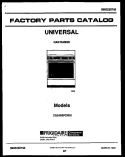 COVER Diagram and Parts List for CG240SP2D1  Frigidaire Range