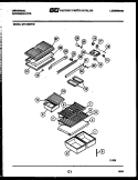 SHELVES AND SUPPORTS Diagram and Parts List for GTN198WH2-45  Tappan Refrigerator