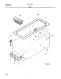 CABINET Diagram and Parts List for WFC15K2BW1  Westinghouse Freezer