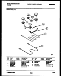 BROILER PARTS Diagram and Parts List for KF330JDW5  Frigidaire Range
