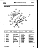 SPLASHER CONTROL Diagram and Parts List for 77-4957-32-10  Tappan Range