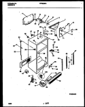 CABINET PARTS Diagram and Parts List for FRT20QRAW0  Frigidaire Refrigerator