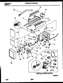ICE MAKER AND INSTALLATION PARTS Diagram and Parts List for GRS24WRAD0  Gibson Refrigerator