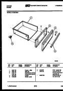 DRAWER PARTS Diagram and Parts List for 31-2759-23-01  Tappan Range