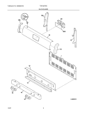 BACKGUARD Diagram and Parts List for TGF336FWC  Tappan Range