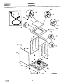 P12V0019 WSHR CAB, TOP Diagram and Parts List for GWS645RHS0  Gibson Washer