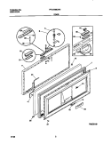 DOOR Diagram and Parts List for FFC15M6CW3  Frigidaire Freezer