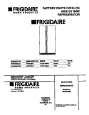 COVER Diagram and Parts List for FRS20QRCW4  Frigidaire Refrigerator