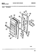 DOOR Diagram and Parts List for GFU21M9AW3  Gibson Freezer