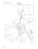 CABINET / DRUM Diagram and Parts List for NMGR336FS0  Frigidaire Dryer