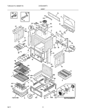 BODY Diagram and Parts List for CGDS3065KF5  Frigidaire Range