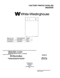 COVER Diagram and Parts List for WWS445RFS1  Westinghouse Washer