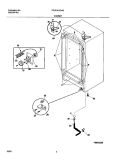 CABINET Diagram and Parts List for FFU21K2CW0  Frigidaire Freezer