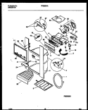 ICE DOOR, DISPENSER AND WATER TANKS Diagram and Parts List for FRS28XHAB1  Frigidaire Refrigerator
