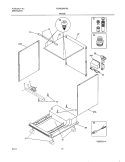 FRAME Diagram and Parts List for FDP635RFR5  Frigidaire Dishwasher