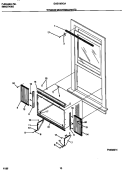 WINDOW MOUNTING PARTS Diagram and Parts List for GAS188Y2A1  Gibson Air Conditioner