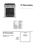 COVER Diagram and Parts List for EI30GS55JSC  Electrolux Range