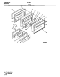 OVEN DOOR Diagram and Parts List for 30-3981-23-05  Tappan Range
