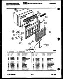 CABINET PARTS Diagram and Parts List for AS183L2K1  Frigidaire Air Conditioner