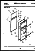 DOOR PARTS Diagram and Parts List for GTN217BH4  Frigidaire Refrigerator