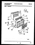 CABINET PARTS Diagram and Parts List for WAS226P2K2  Frigidaire Air Conditioner