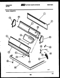 CONSOLE AND CONTROL PARTS Diagram and Parts List for DE8800PW0  Frigidaire Dryer