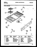 COOKTOP PARTS Diagram and Parts List for 30-2252-00-01  Tappan Range