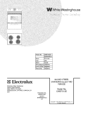 COVER Diagram and Parts List for CWEF312ES1  Westinghouse Range